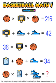 And, it'll keep them busy and having fun. Are Your Kids Ready For These Basketball Math Puzzles Mashup Math