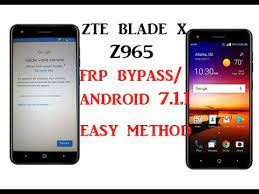 Get an unlocking code ( sim network unlock pin ) for zte z965 mobile phones and use other network sim cards. Zte Blade X Z965 Android 7 1 1 Frp Google Bypass Zte Z981 Z982 Z983 Frp Unlock Without Pc Youtube