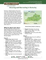 This planting guide is a general reference intended for home gardeners. Kentucky Vegetable Planting Calendar Urban Farmer Seeds Planting Calendar Vegetable Planting Calendar Vegetable Planting Guide