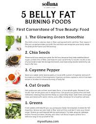 Not only will i give you the secrets behind the process, but also let you know what the top 10. 5 Foods To Help You Burn Belly Fat Solluna By Kimberly Snyder