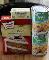Super Easy Crock Pot Apple Spice Dump Cake Recipe Spice Dump Cake Recipe Crock Pot Desserts Slow Cooker Desserts