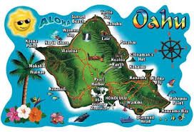 Mapa De Oahu Viajes A Hawaii Oahu Mapa Dibujo