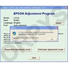 Epson L1110 L3100 L3101 L3110 L3111 L3116 L3150 L3151 L3156 L5190 Adjustment Program Orpys Epson Programming Epson Ecotank