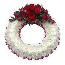 Maybe you would like to learn more about one of these? Funeral Flowers Funeral Wreath Ring Red White