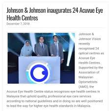 They are listed on the left below. Johnson Johnson Inaugurates Acuvue Eye Health Centre On December 2018 Vision Space Optometrist Your Vision Expert