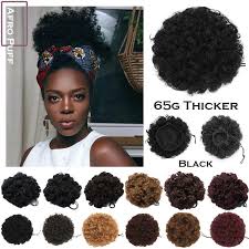 Hair buns are a fast and easy way to get the perfect bun updo instantly! Real Natural Afro Hair Bun Fluffy Puff Chignon Clip In Hair Piece Extension Xops Ebay