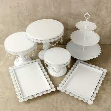 Mrosaa Set Of 6 Metal Crystal Cake Holder Cupcake Stand Cake Dessert Holder With Pendants And Bead Cake Stand Set Dessert Display Wedding Cupcake Stand Wedding