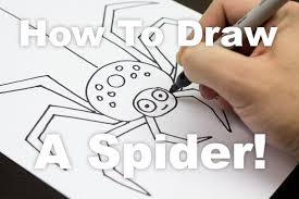The finals of the 20th international environmental chirdren's drawing contest was held on june 20 those drawings that best expressed the 2 contest themes, our future and the earth and the. How To Draw A Spider Art For Kids Hub Art For Kids Hub Spider Art Halloween Art Lessons