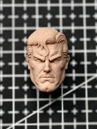 In Stock 1/12 Super Hero Clark Henry Cavil Robin White Model Villain Bane  Unpainted Carving Model For 6inch SHF MEZCO Mafex Body