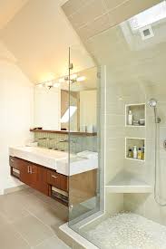 Modern bathroom in the attic room. Efficient Use Of Your Attic 18 Sleek Attic Bathroom Design Ideas