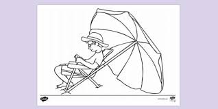 1500 x click the download button to see the full image of beach umbrella coloring page printable, and download it for a computer. Free Man Reading Under Beach Umbrella Colouring Sheet