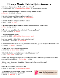 At the time, disney did not have its own music publishing company so the soundtrack was produced by bourne co. Free Printable Disney Movie Trivia Quiz