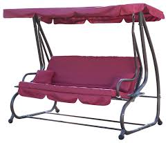 Shop items you love at overstock, with free shipping on everything* and easy returns. Outdoor Swing Bed Hammock Tilt Canopy With Steel Frame Traditional Outdoor Lounge Chairs By Onebigoutlet Houzz