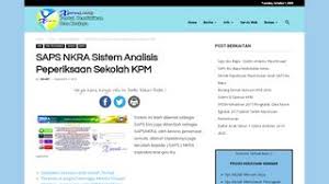 Sistem analisis peperiksaan sekolah (saps) nkra is a new centralized website launched by the government to help teachers,parents and students. 2