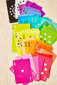 If there are no cards to draw then it will start by shuffling the discard pile and making those cards available to draw. Make Your Cards A Rainbow Small For Big Playing Cards Design Playing Card Deck Cards