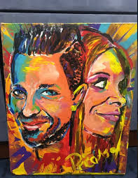 A picture painted with a PENIS of 2FM's Nicky Byrne and Jenny Greene is