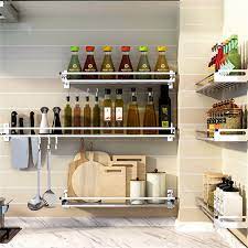 Find great deals on ebay for stainless steel wall shelves. 304 Stainless Steel Kitchen Shelf Wall Mounted Drill Free Condiment Rack Space Save Kitchen Wall Hanging Punch Free Shelf Racks Holders Aliexpress