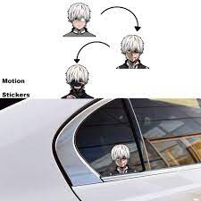 Tokyo Ghouls Anime 3D Motion Waterproof Stickers Kaneki Ken Lenticular  Sticker for Car Laptop Decor Gift - AliExpress