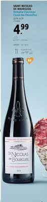 Bottle (750ml) shipping only in the uk. Offre Saint Nicolas De Bourgueil Domaine Clauremou Cuvee Des Charmilles Chez Lidl