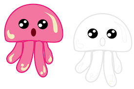 Free jellyfish coloring page 600 x 600px 16.35kb. Coloring Cute Jellyfish Ocean Kids Graphic By Studioosiria Creative Fabrica