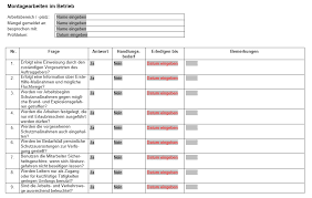 Maybe you would like to learn more about one of these? Checkliste Montagearbeiten Im Betrieb Nur 2 90 Zum Download