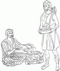 Pin on bible ot jacob and esau. Jacob Meets Esau Coloring Page Coloring Home