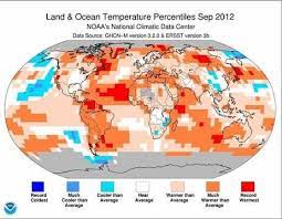 Noaa Around World September Tied Record For Warmest Temperatures Weather Underground Climates Noaa