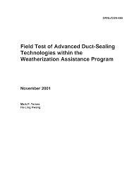 Field Test of Advanced Duct-Sealing Technologies within the Weatherization  Assistance Program