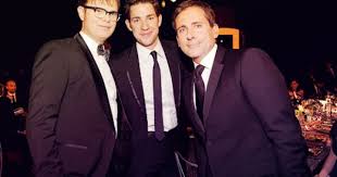 Bj Novak And John Krasinski Friends The Boys John Krasinski Steve Carell Rainn Wilson