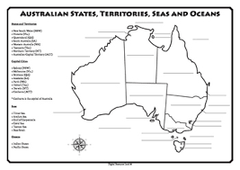 The states include new south wales, victoria, queensland, western australia, south australia, and the. Australian States Territories Capital Cities Seas And Oceans Tpt