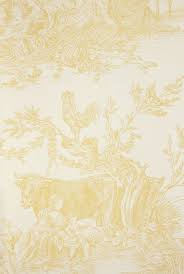 Yellow Toile De Jouy Wallpaper Pastoral Scenic Wallcovering Brewster Wallpaper Wallpaper Toile Wallpaper