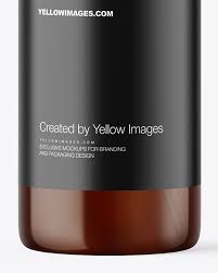 Amber Spray Bottle Mockup In Bottle Mockups On Yellow Images Object Mockups