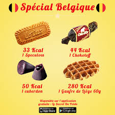 Comparaison Des Calories Des Specialites Sucrees De Belgique Par Le Secret Du Poids Secret Du Poids Calories Des Aliments Calories