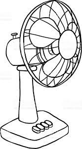 Two colored and black electric fan vector icons designed in filled next page. Fan Coloring Clipart Fan Coloring Page From Household Appliances Category Ress Wallpaper