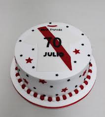 Moderno Bizcocho De Cumpleaños Para Hombre Football River Plate Cake Violeta Glace Torta De River Torta Para Fiesta Torta De River Plate