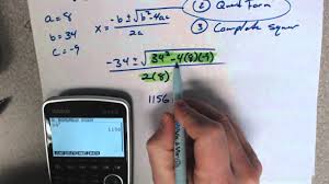 Use The Quadratic Formula And How To Put It In The Calculator Youtube Quadratics Quadratic Formula Quadratic Equation