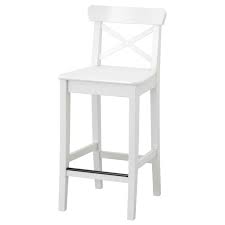 Ingolf Bar Stool With Backrest White 24 3 4 Ikea Bar Stools Bar Furniture Bar Chairs
