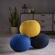 Check spelling or type a new query. Buy Christopher Knight Home Belle Knitted Cotton Pouf Navy Online In Turkey B07bwfj66l