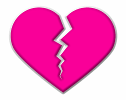 Free Download High Quality Lovely Pink Broken Heart Emoji Love Heart Symbol Broken Hearted Girl