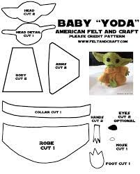 How To Make A Baby Yoda From Felt Felt Crafts Patterns Star Wars Crafts Felt Crafts