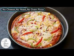 no cheese no mayo no yeast no oven veg pizza for lockdown 1st time on youtube the terrace kitchen youtu veg pizza spicy snacks recipes indian snack recipes