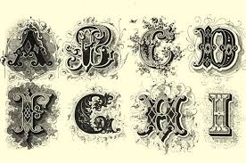 Inspiring Examples Of Decorative Vintage Lettering Victorian Lettering Vintage Lettering Victorian Fonts