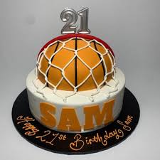 Shop tableware, invitations, foil and latex balloons and banners featuring the official lakers logo. Basketball Cake Archives Nikos Cakes