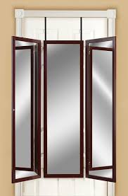The foyer is the first impression guests have of your on the door: Tri Fold Dressing Mirror Cherry Wood Hang Over The Door Vanity Full Length Brown Unbranded Contemporary Dressing Mirror Mirror Bedroom Decor Mirror Door