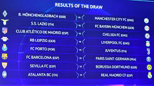 Uefa.com works better on other browsers. Champions League Last 16 Draw Results Schedule And Dates As Com