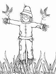 If it were not for the scarecrows, the birds would eat all the crops in the garden. Printable Scarecrow Coloring Pages For Kids