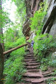 The trail is primarily used for hiking, walking, and nature trips and is best used from april until october. Hocking Hills State Park Rock House Hiking Trail