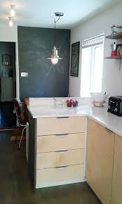 Ikea Hack Kitchen Metod Carcass With Plywood Birch Ply Doors Blackboard Chalkboard Paint And Matt Plywood Kitchen Building A Kitchen Minimal Kitchen Design