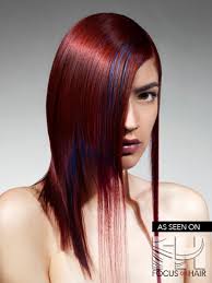 It's a dramatic shade when paired with a pale, porcelain complexion and with light blue or light green eyes. Fudge Oz Rock Red 3 Technicals Focus On Hair