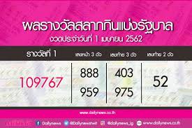 สลากกินแบ่ง รัฐบาล 1 เมษายน 2563